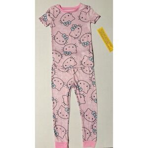 NEW Hello Kitty w/ Bows Girls SS Pajama Set, Pink, Size 4T, SOFT